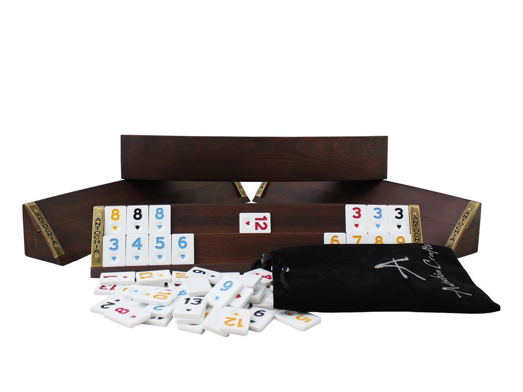 Wooden Oval Rummy Cube Game Set - (Personalizable) Rummy Antochia Crafts 