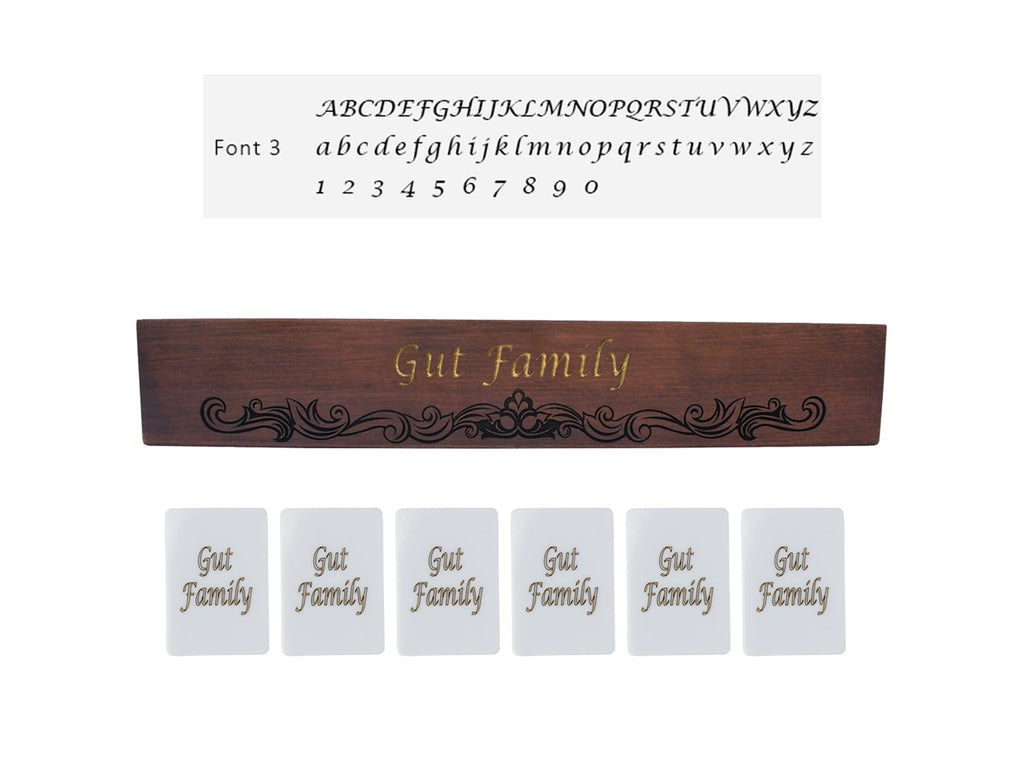 Personalized Wooden Rummy Cube - Robbie Rummy Antochia Crafts 