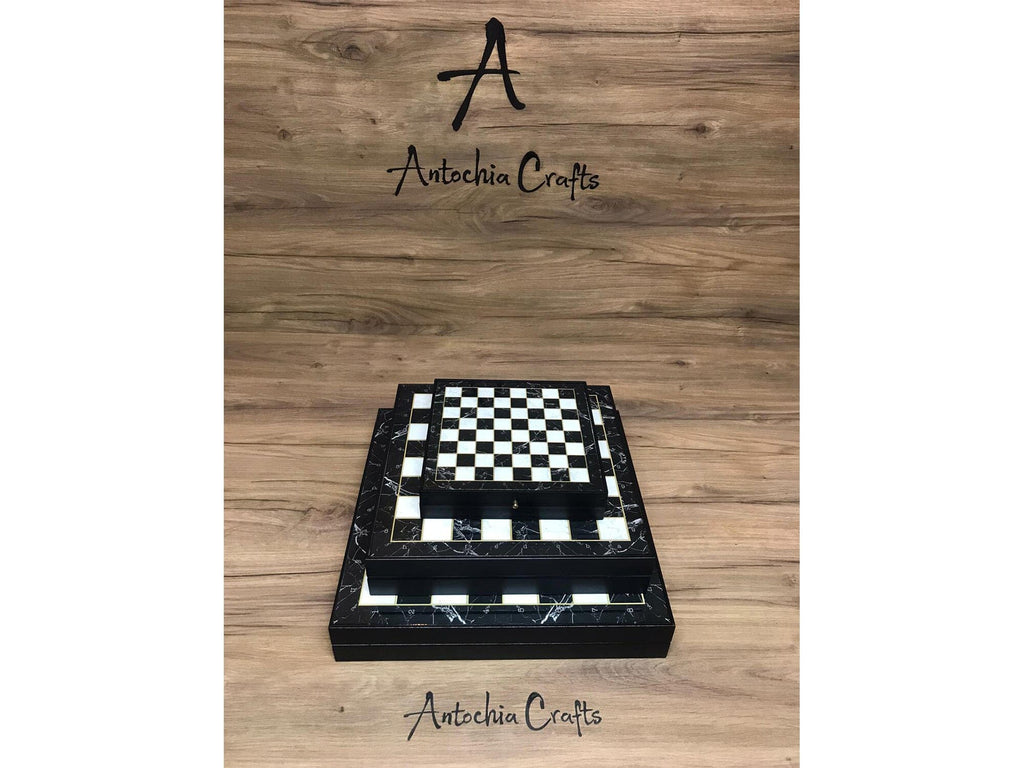 Personalized High Qualty Chess Set (Customizable) - Gift Idea for Son, Husband, Father and Anyone for Birthday, Anniversary and Any Occasion Antochia Crafts 