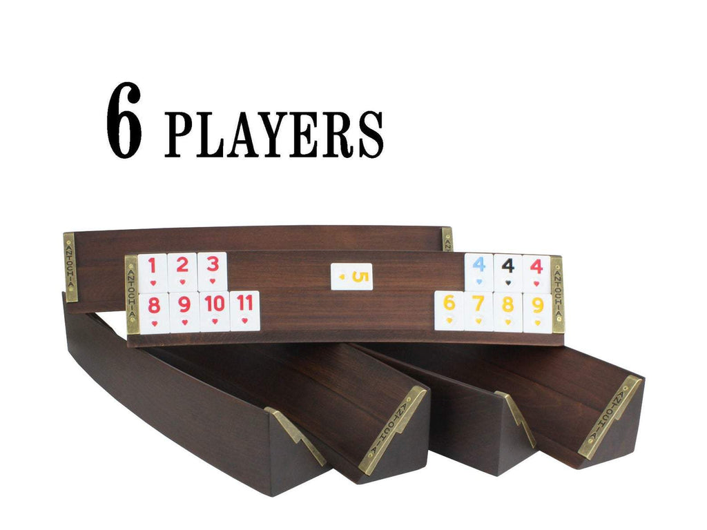 6 Players Oval Rummy Cube Board Game Set Antochia Crafts 