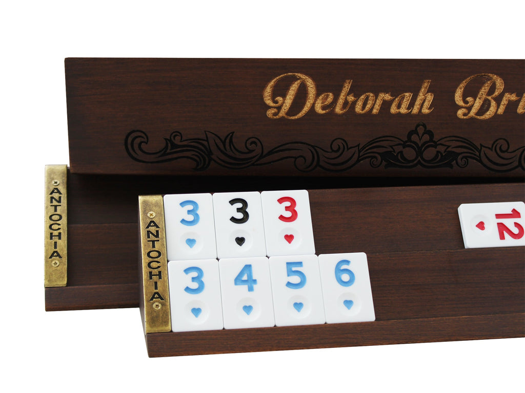 Personalized Rummy Cube Game Set Patterned Antochia Crafts 