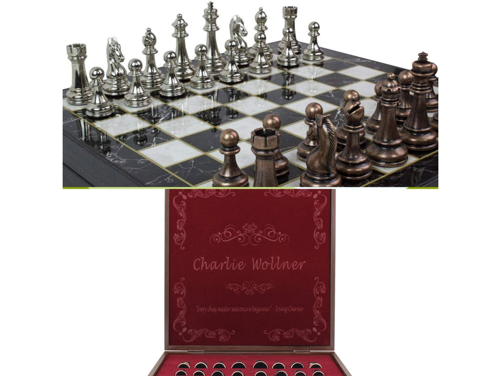 Personalized High Qualty Chess Set (Customizable) Antochia Crafts 