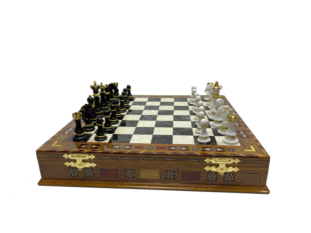 Personalized 16.5 Inches Chess Set Black - Gift Idea for Anyone on Any Occasion - Legendary Chess Pieces Antochia Crafts 