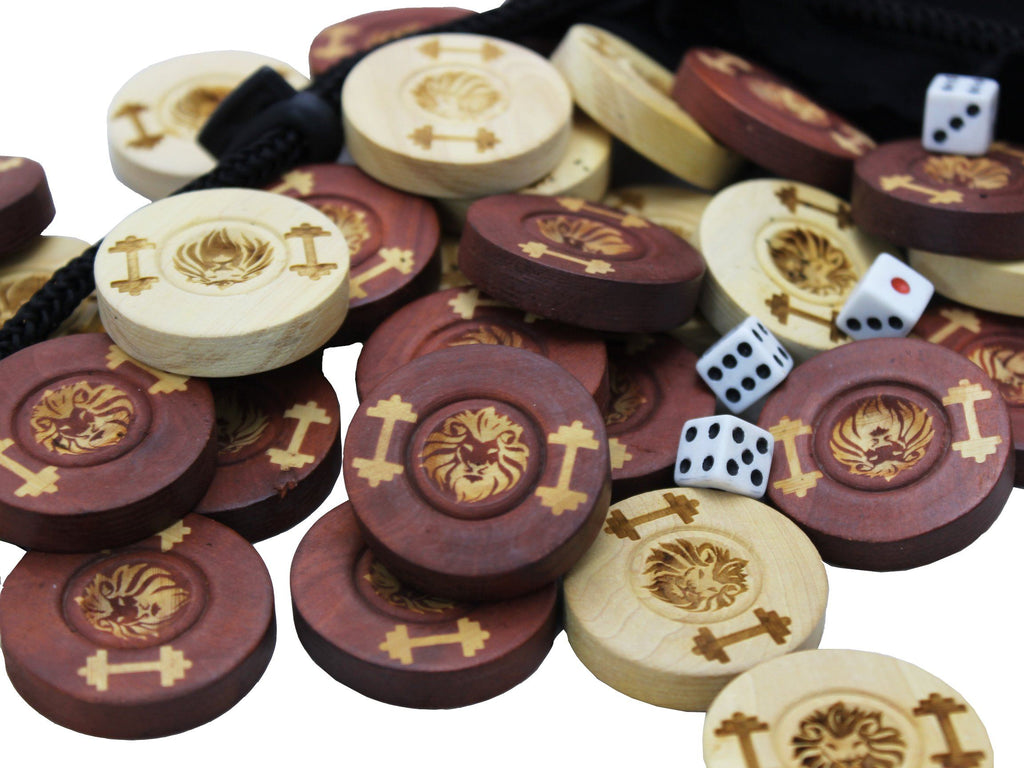 Handmade Wooden Backgammon Board (Brown) Antochia Crafts 
